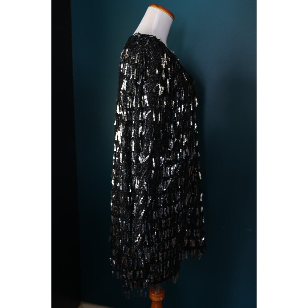 Zara Black Sequin Mini Dress - Picture 9 of 13